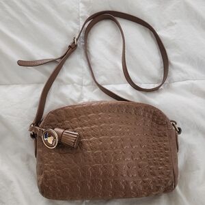 tous crossbody bag Brown Leather Bear Embossed Travel